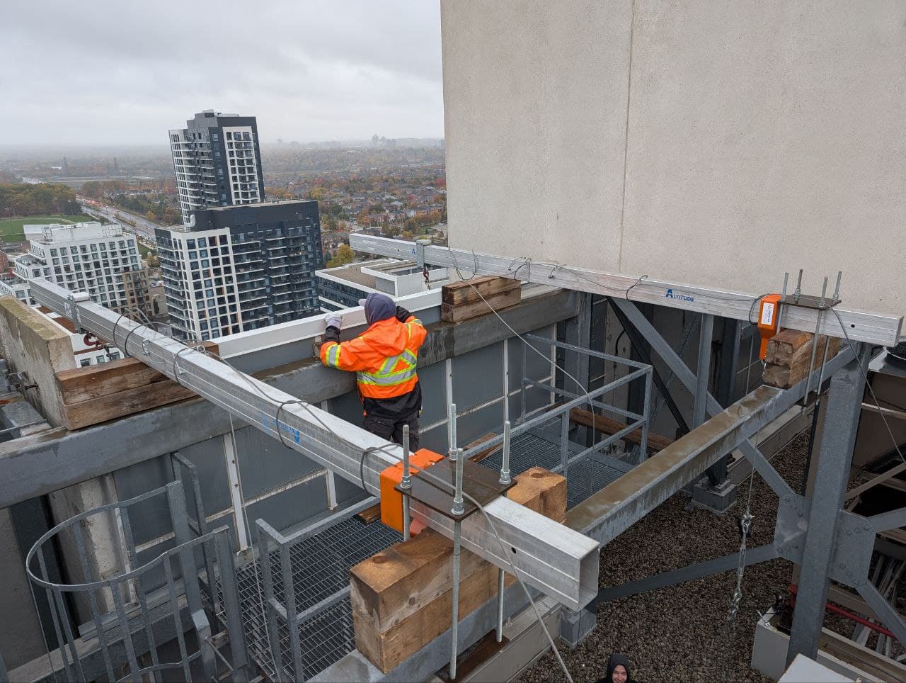 High-rise work in progress