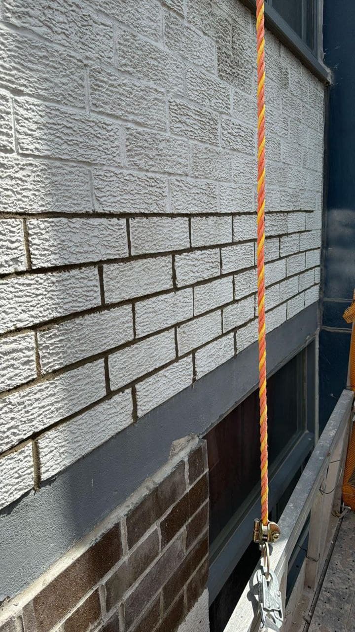 Completed masonry project