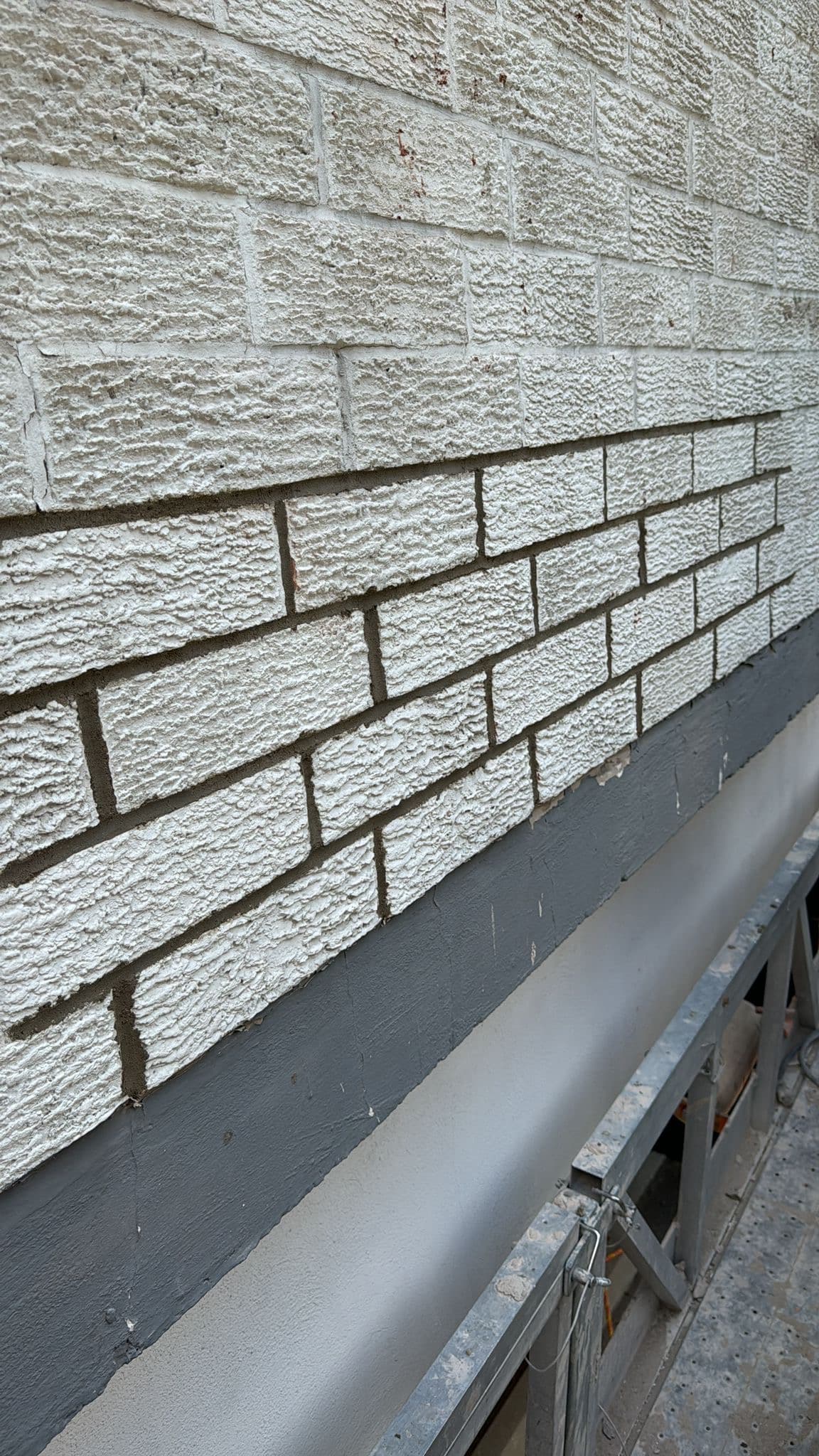 Tuckpointing in progress